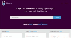Desktop Screenshot of clojars.org